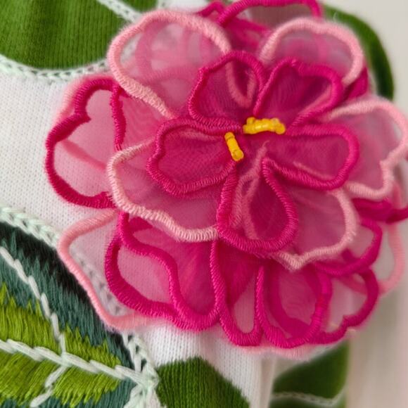 Alice + Olivia Gleeson Floral Sweater L - Picture 7 of 7